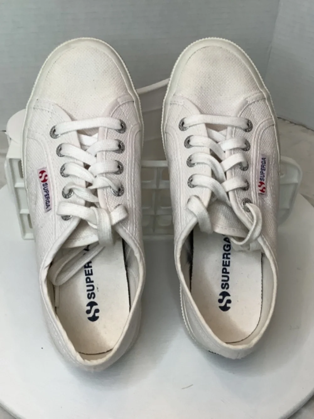EUC SuperGA white‎ sneakers size 6/36